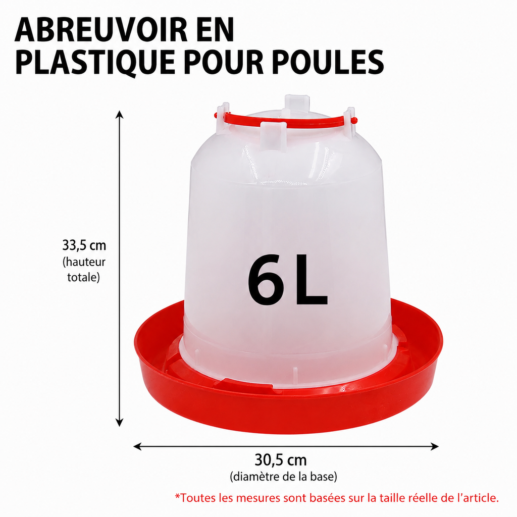 Abreuvoir de 6L pour poulailler