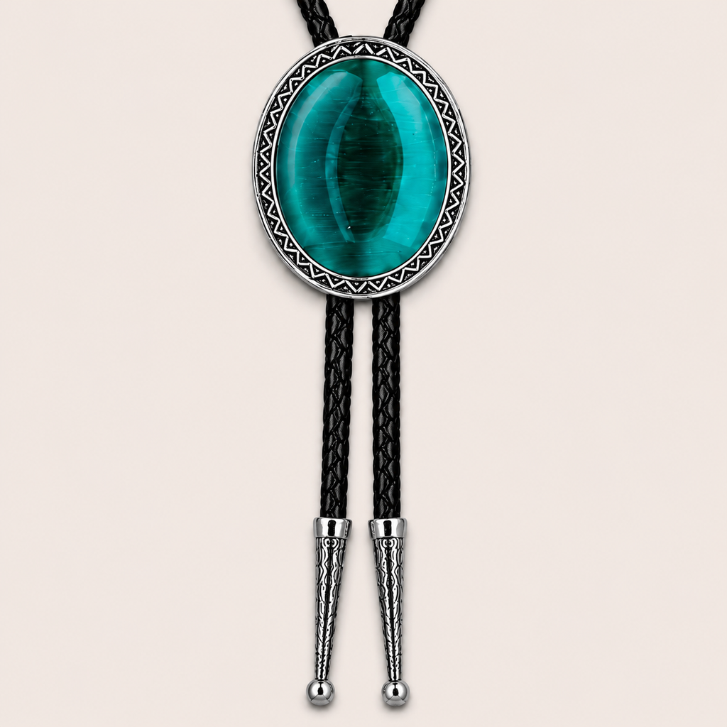 Cravate Bolo Œil de Turquoise