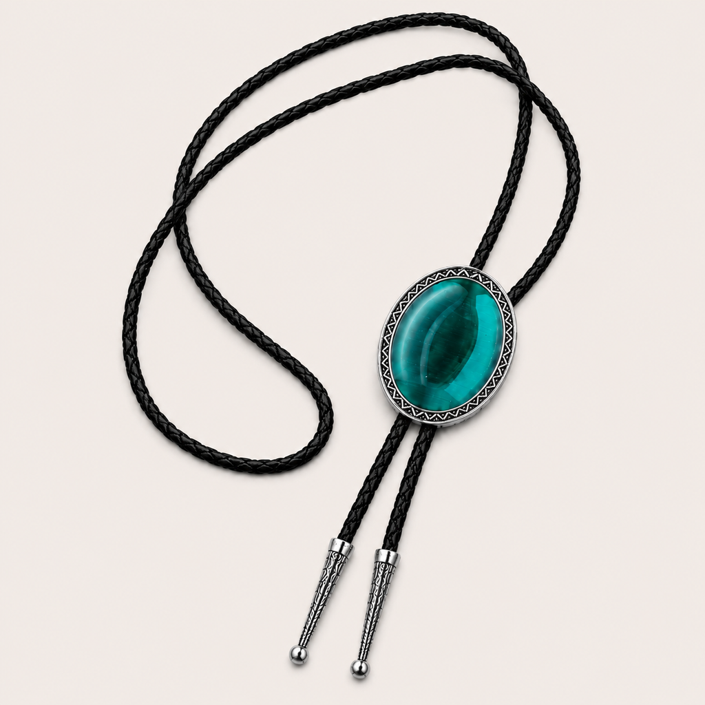 Cravate Bolo Œil de Turquoise