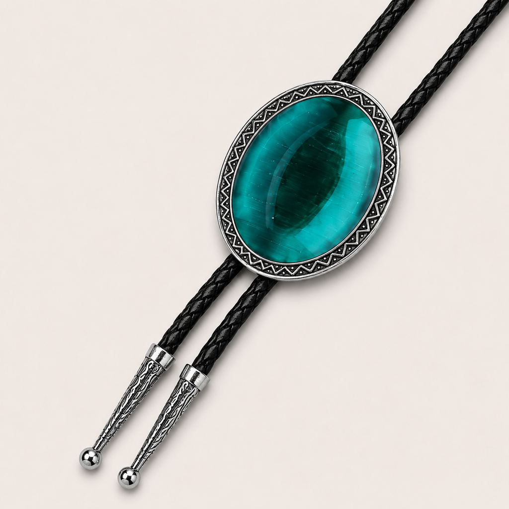 Cravate Bolo Œil de Turquoise