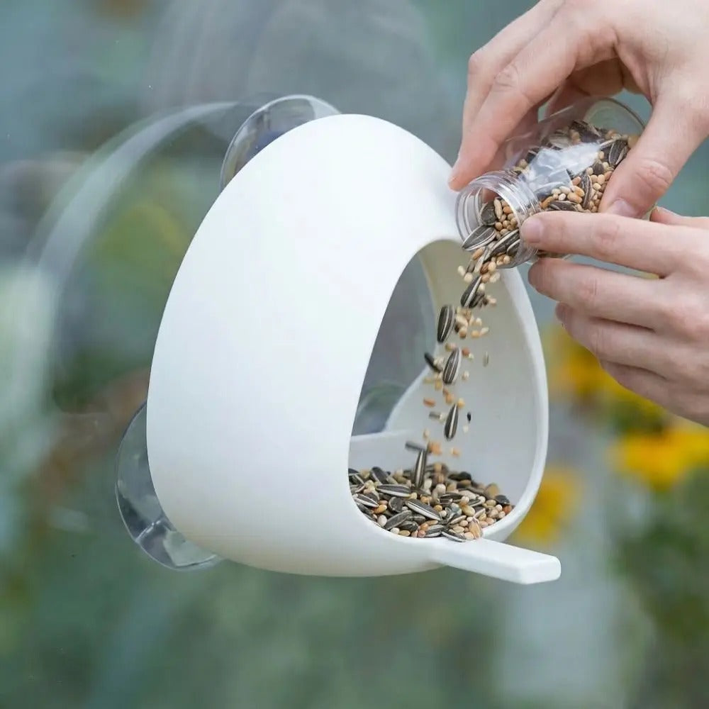 Mangeoire à oiseaux pour fenêtre