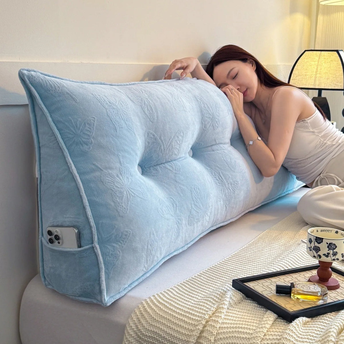 Coussin de Tête de Lit Rembourré | Dossier Capitonné pour Lire et Se Détendre au Lit